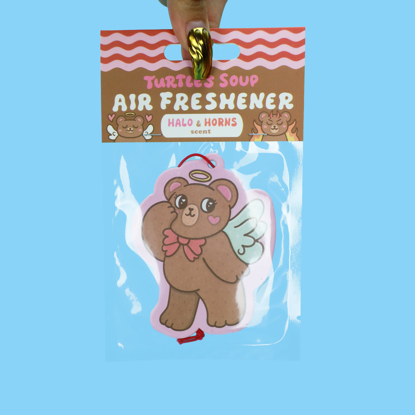 Devil and Angel Halos and Horns Berry Scented Air Freshener