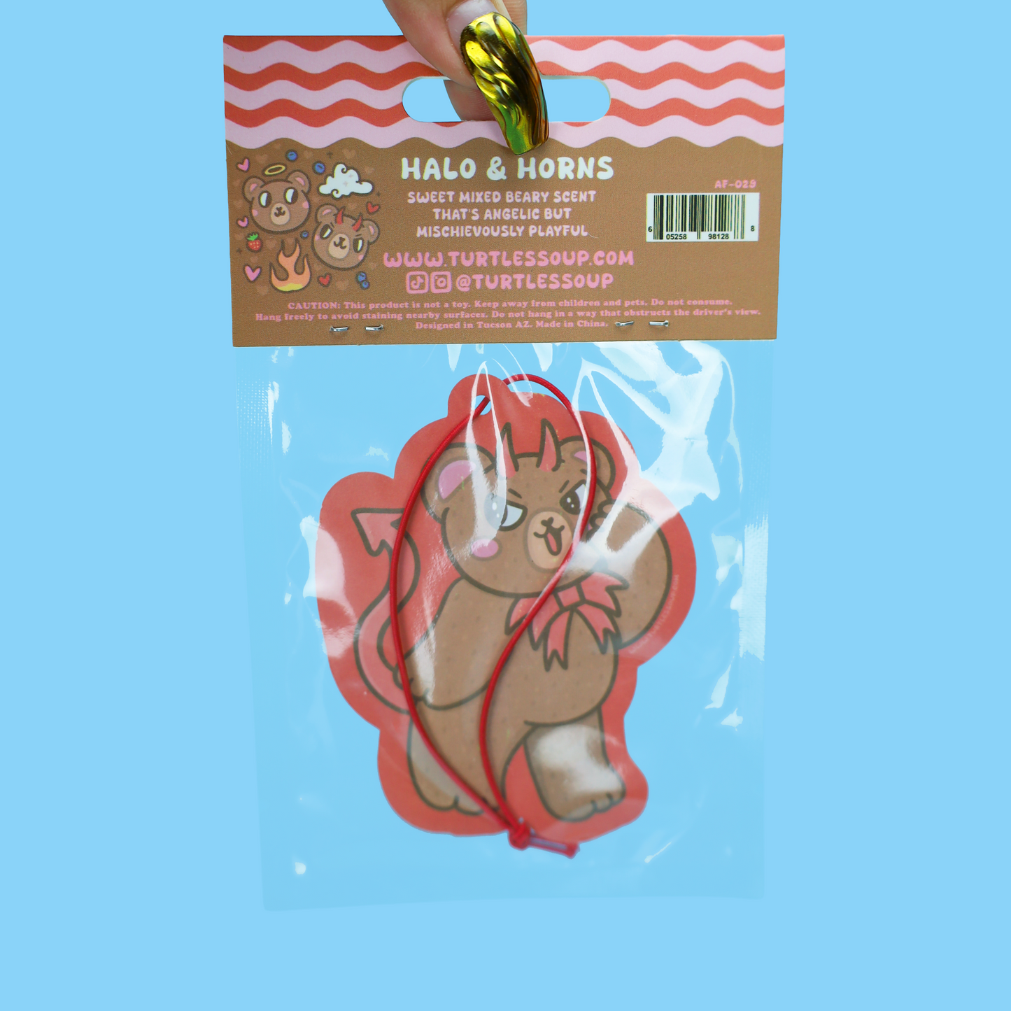 Devil and Angel Halos and Horns Berry Scented Air Freshener
