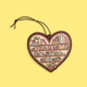 Heart Shaped Bookshelf Scented Air Freshener