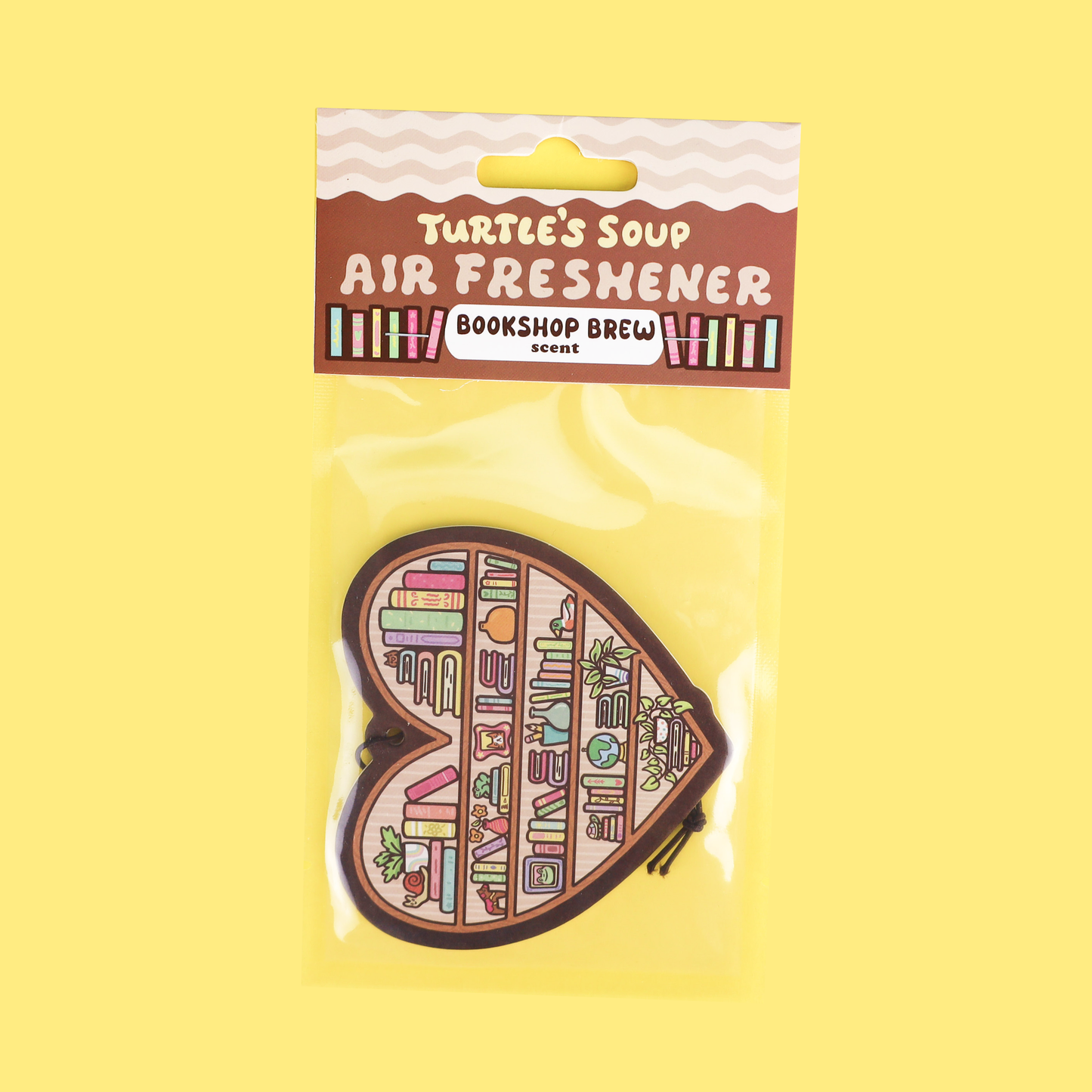 Heart Shaped Bookshelf Scented Air Freshener