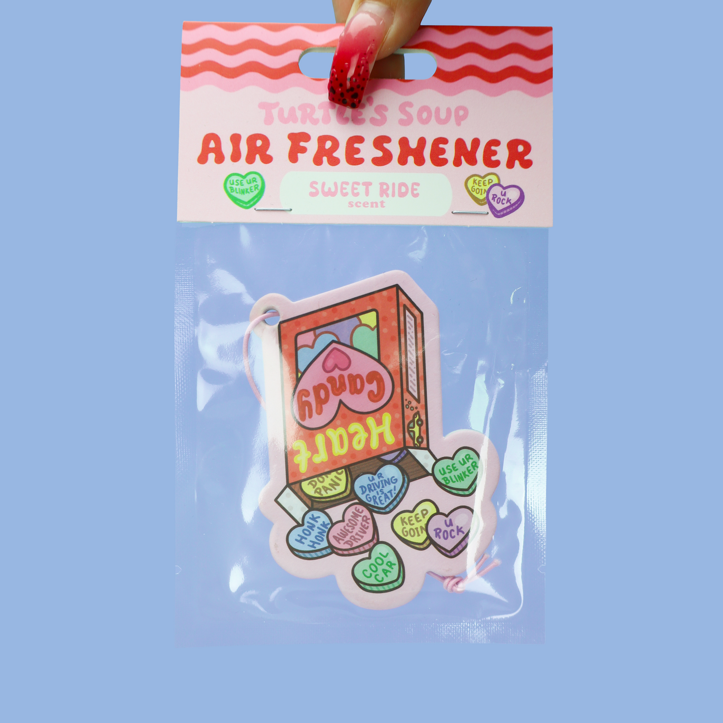 Candy Hearts Driving Affirmations Sweet Ride Candy Scented Air Freshener