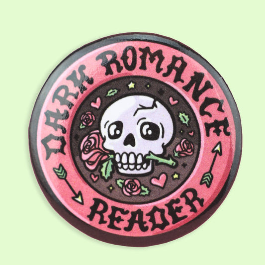 Dark Romance Reader Pinback Button