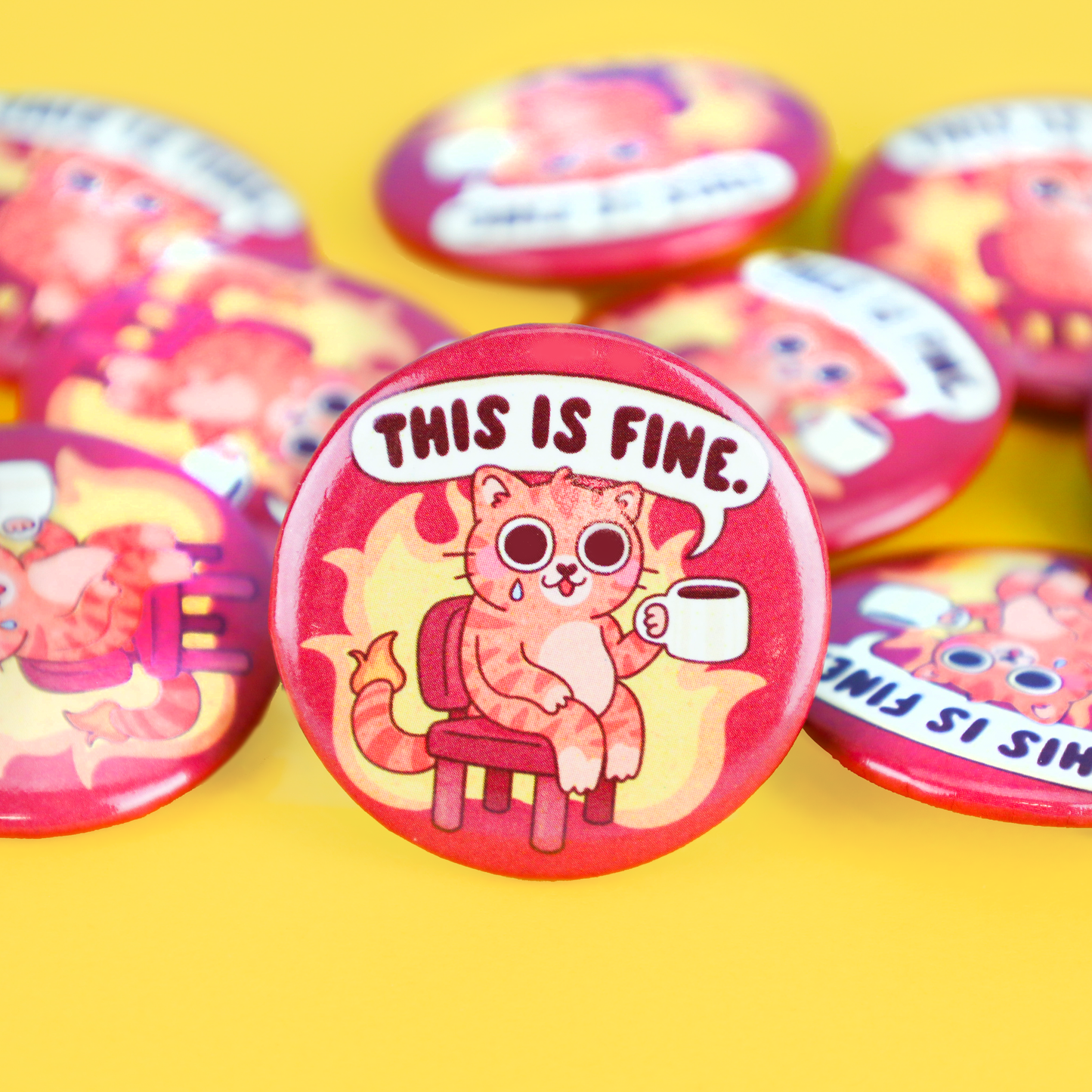 This is Fine Pinback Button