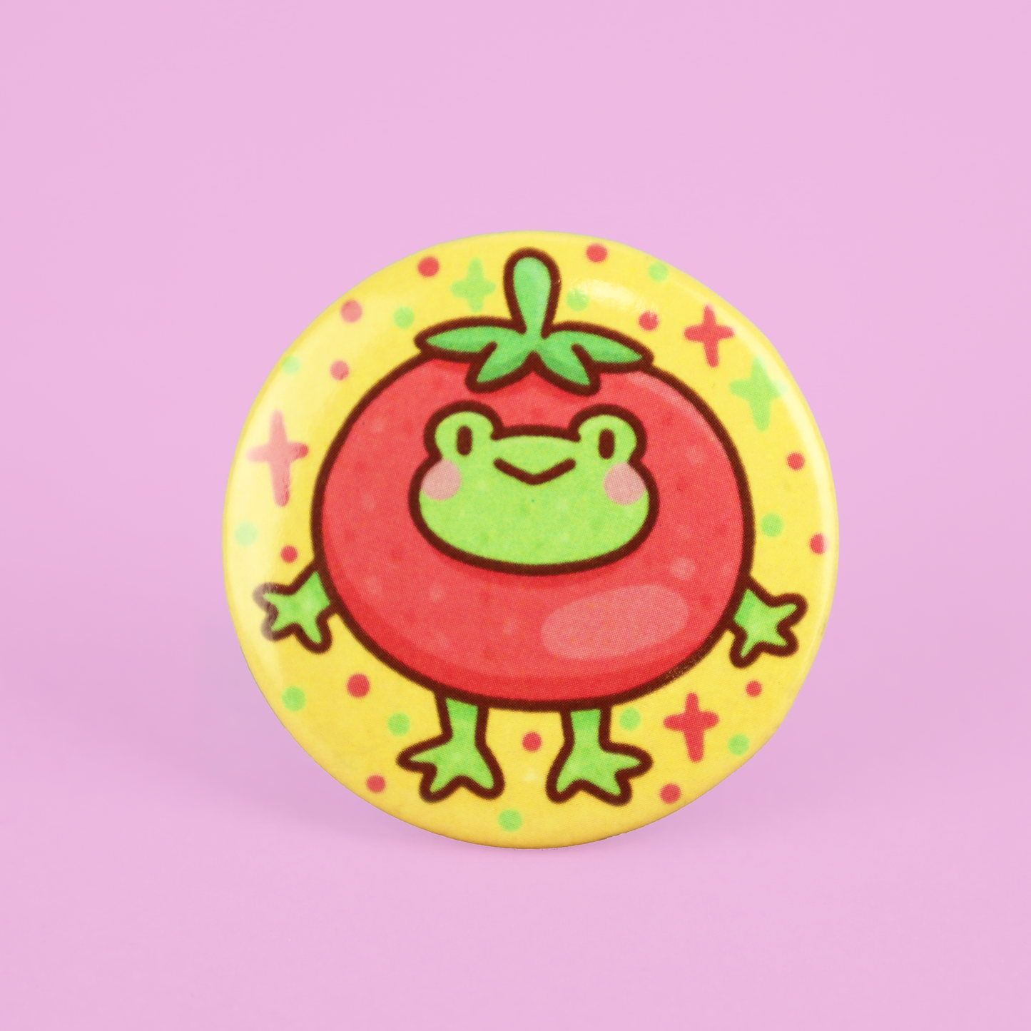 Tomato Frog Pinback Button