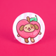 Apple Dog Pinback Button