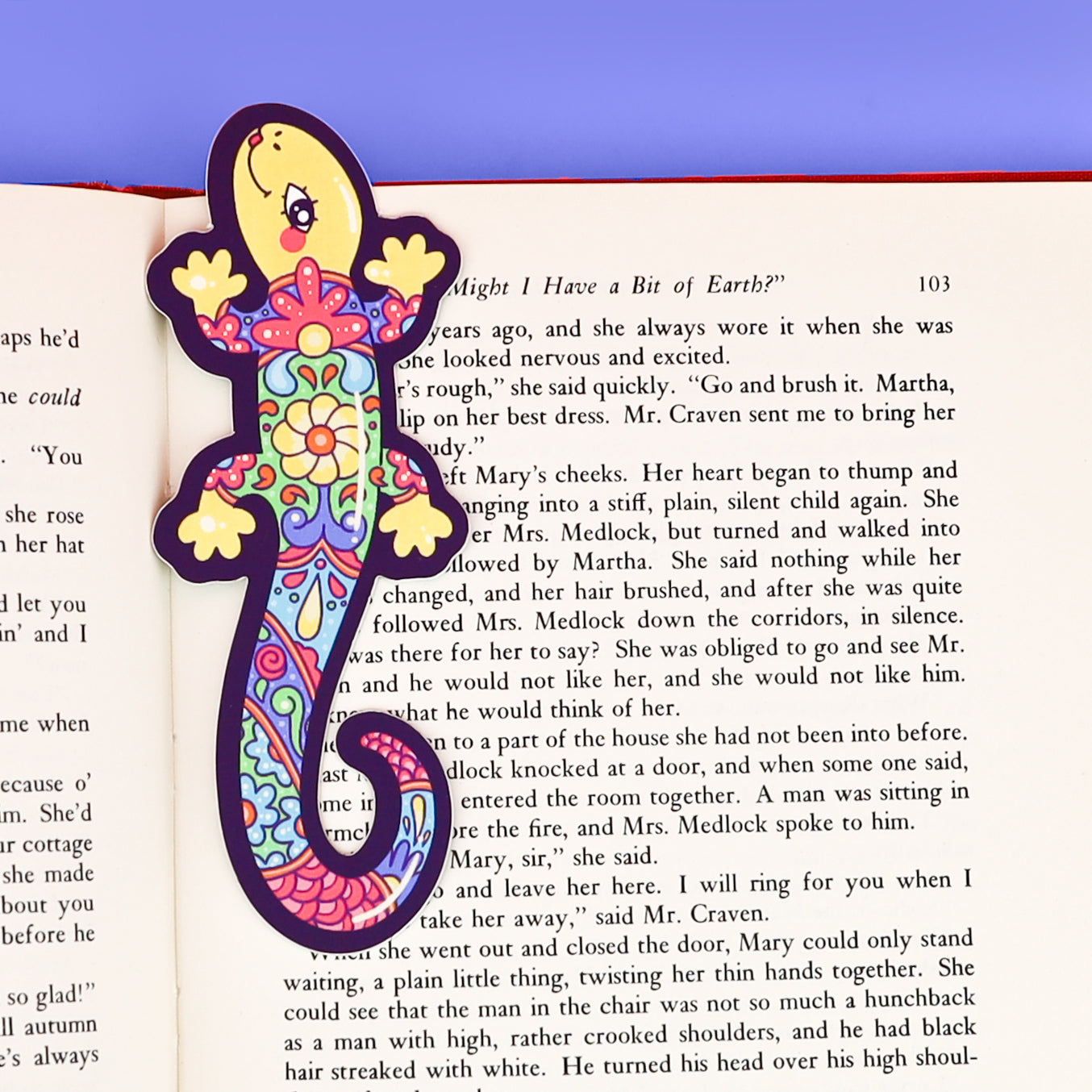 Talavera Lizard Long Bookmark