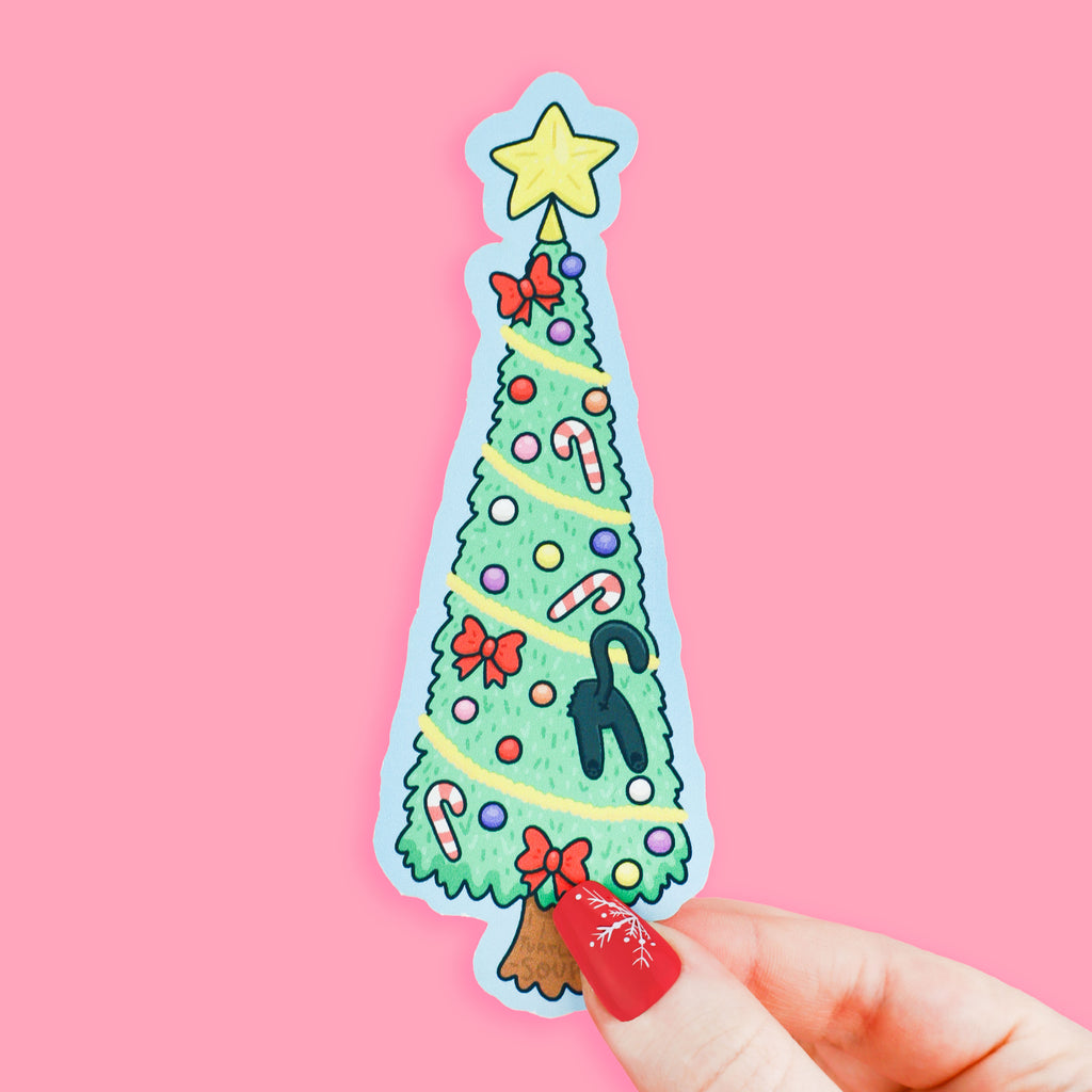 christmas cat bookmark