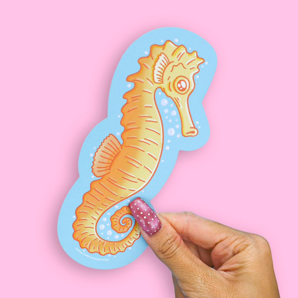 Seahorse Die Cut Bookmark