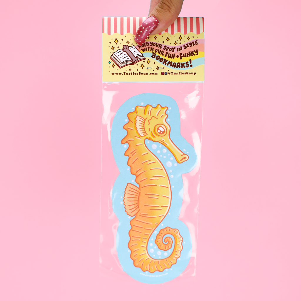 Seahorse Die Cut Bookmark