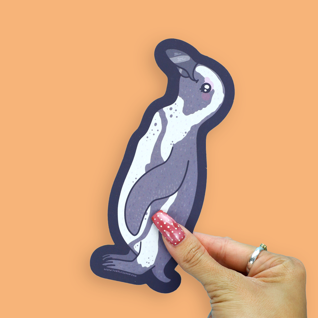 Penguin Die Cut Double Sided Bookmark