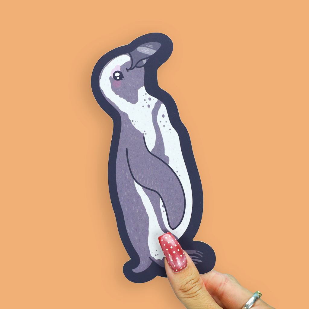 Penguin Die Cut Double Sided Bookmark