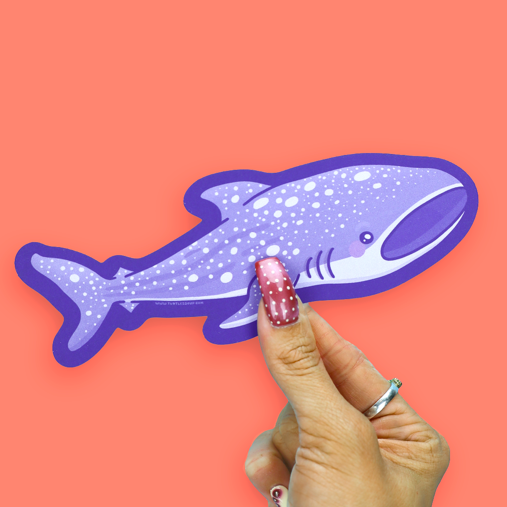 Whale Shark Dual Sided Die Cut Bookmark