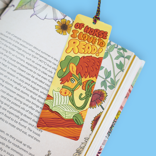 Of Horse I Love to Read Bookmark with Tassel