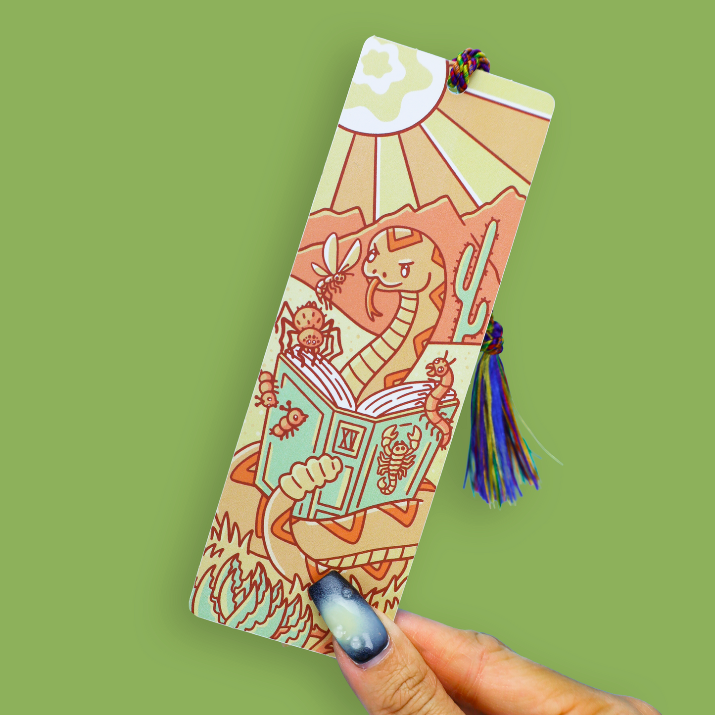 Rattlesnake Reading Bookmark with Tassel