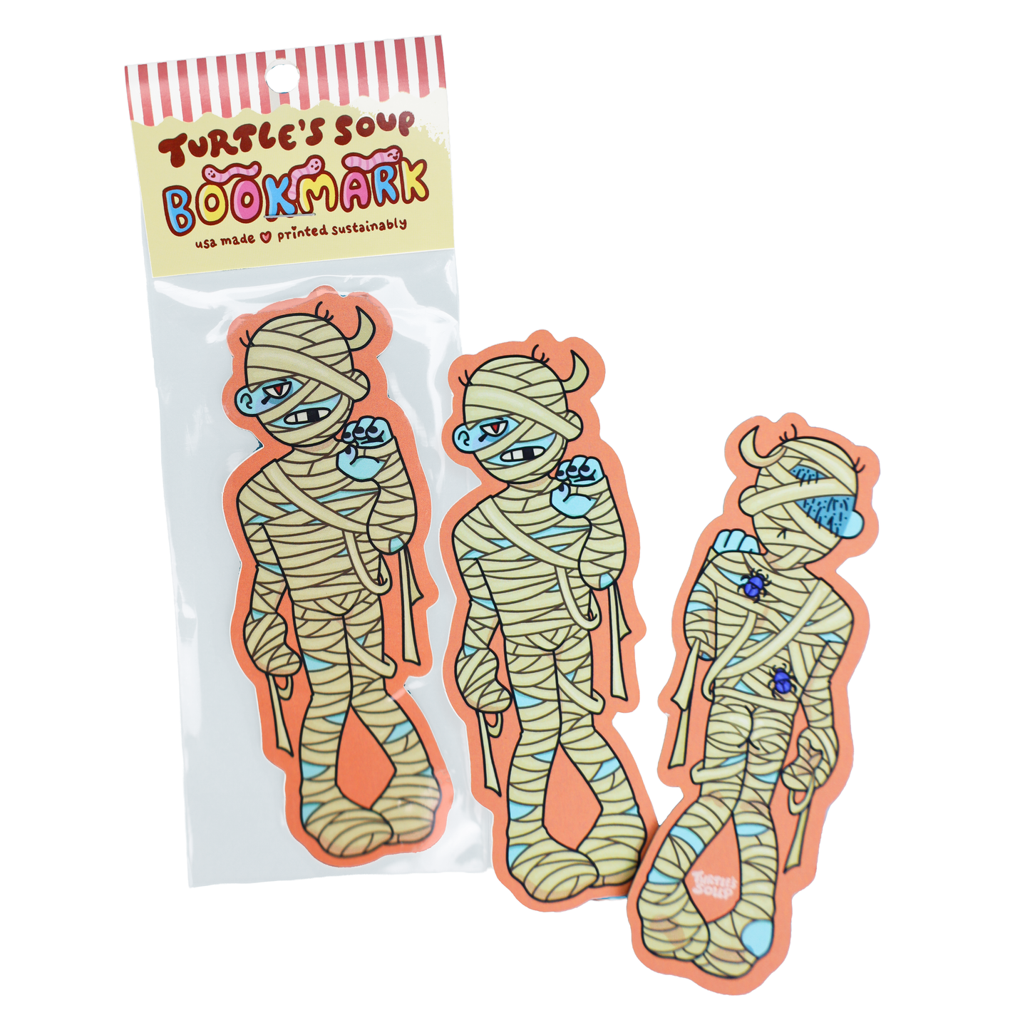 Mummy Monster Spooky Bookmark