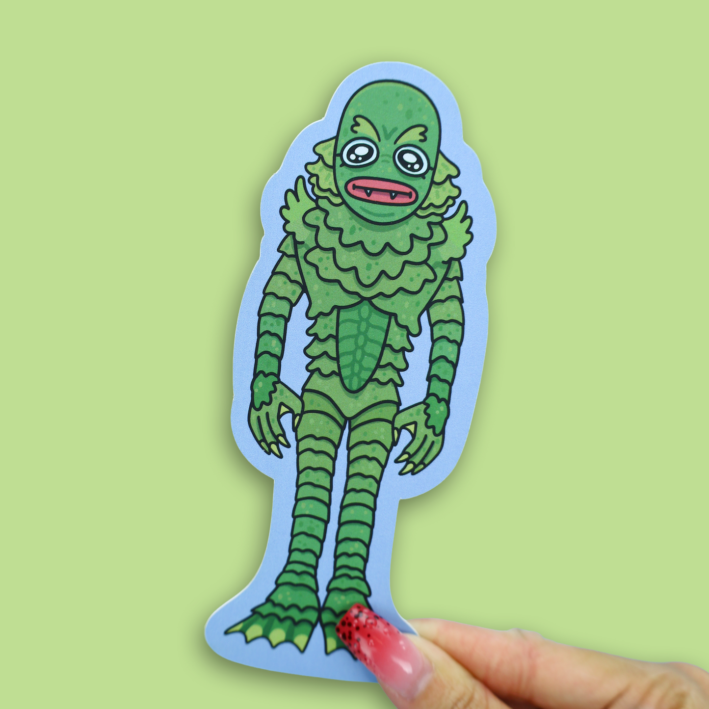 Grumpy Swamp Monster Reversable Bookmark
