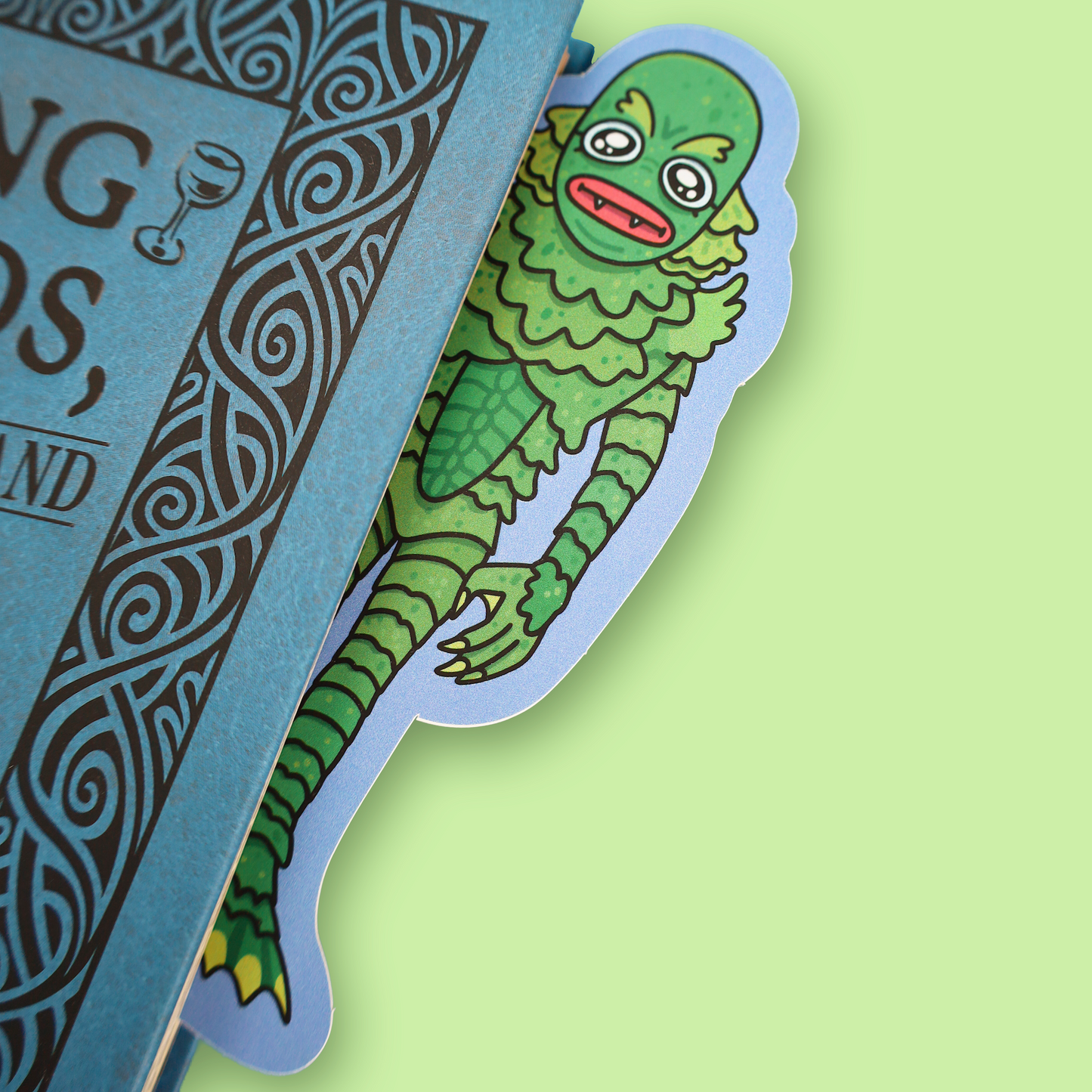 Grumpy Swamp Monster Reversable Bookmark
