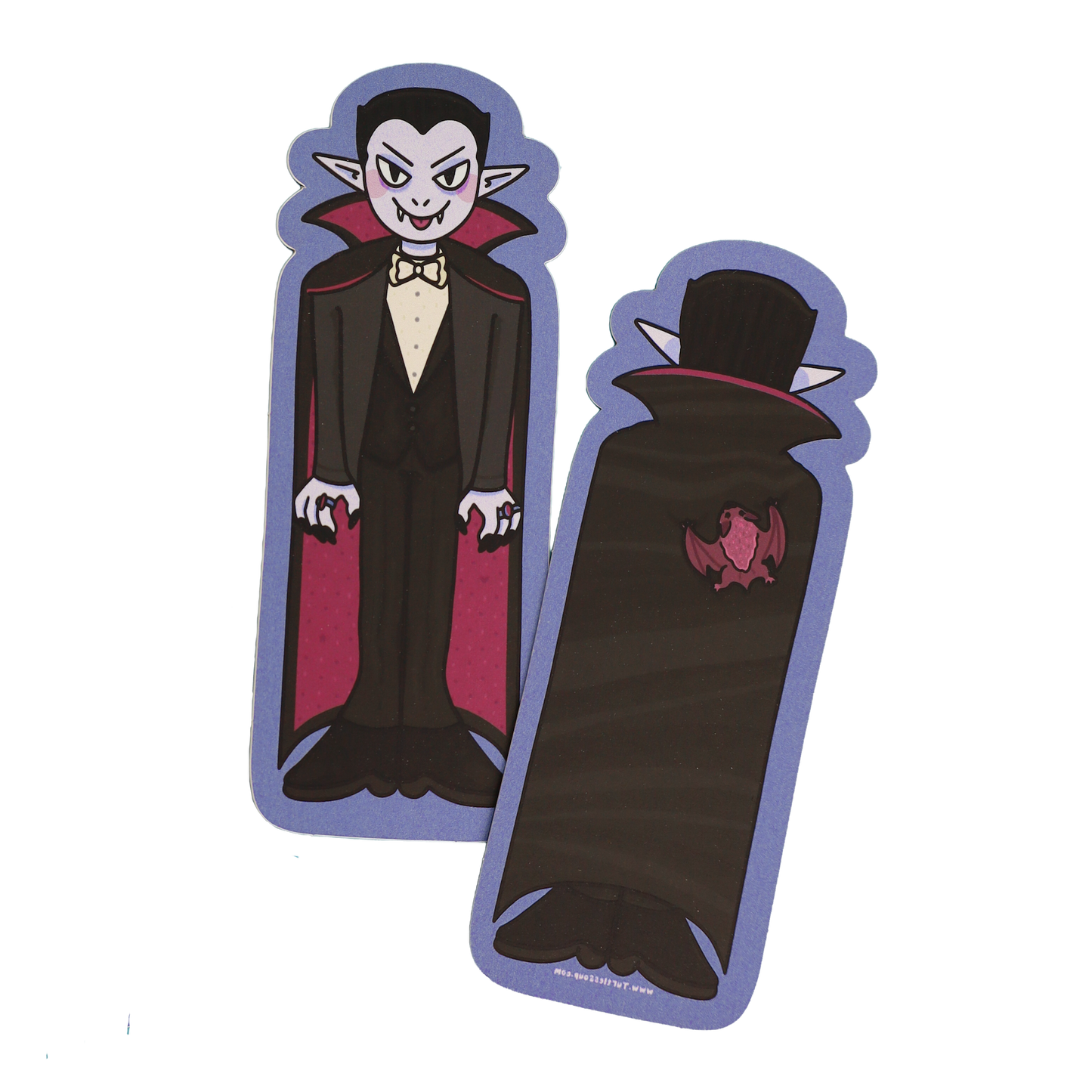 Spooky Vampire Monster Reversible Bookmark