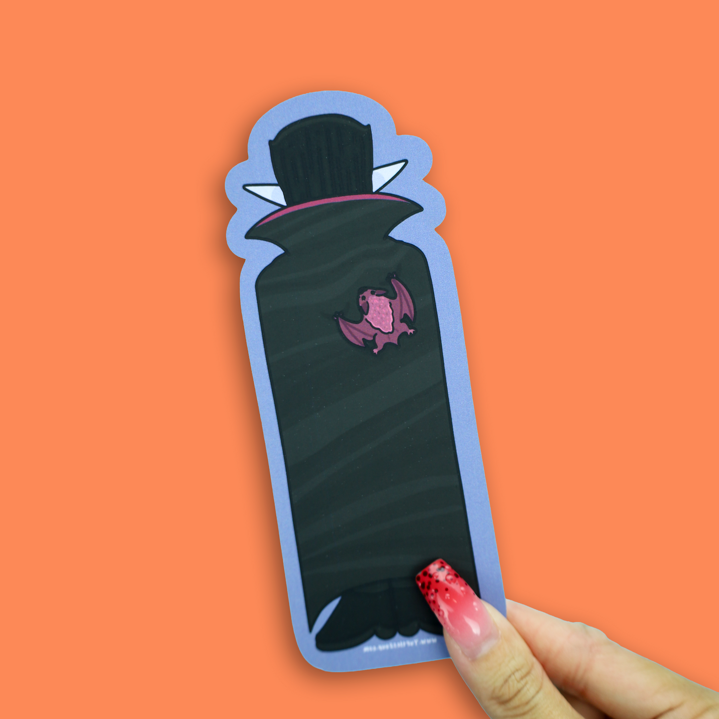 Spooky Vampire Monster Reversible Bookmark