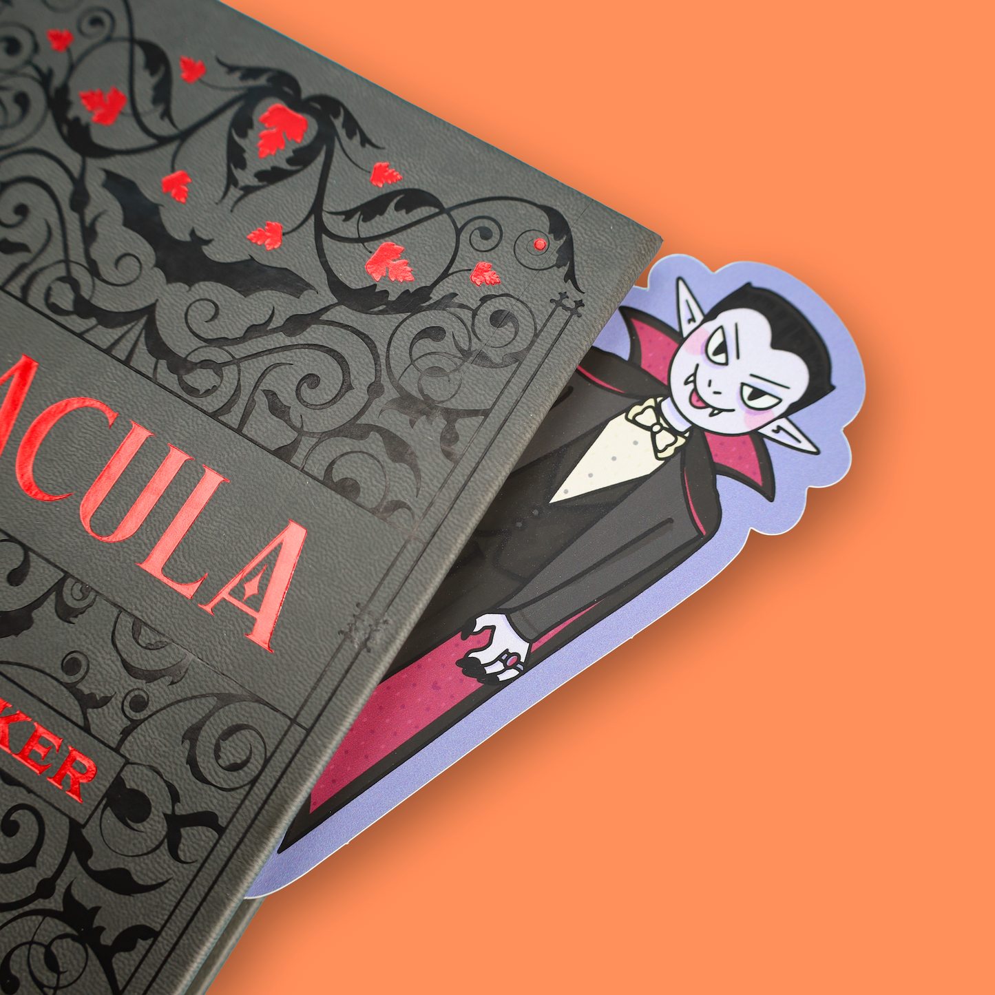 Spooky Vampire Monster Reversible Bookmark