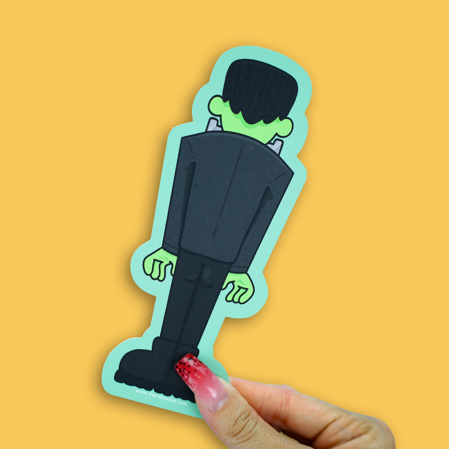 Spooky Patchwork Monster Reversible Bookmark