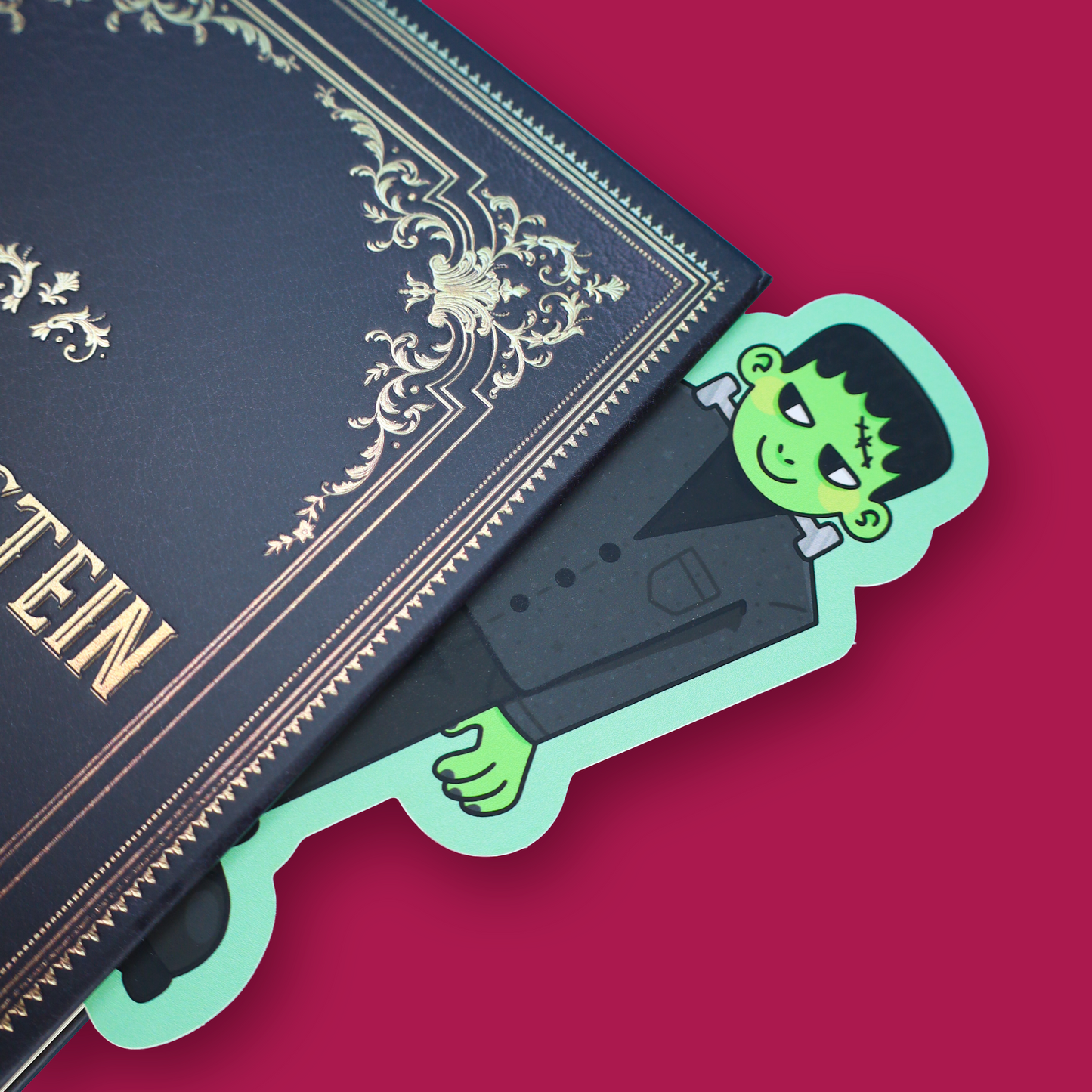 Spooky Patchwork Monster Reversible Bookmark