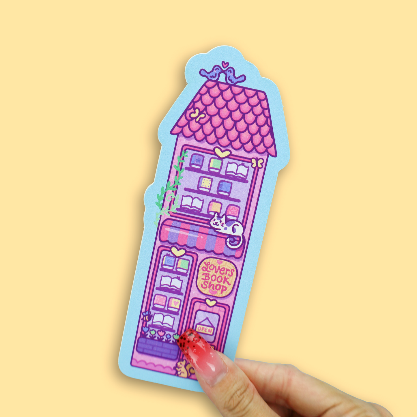 Romance Bookstore Day & Night Reversible Bookmark
