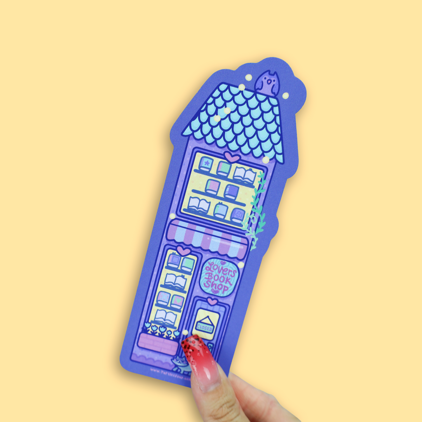 Romance Bookstore Day & Night Reversible Bookmark
