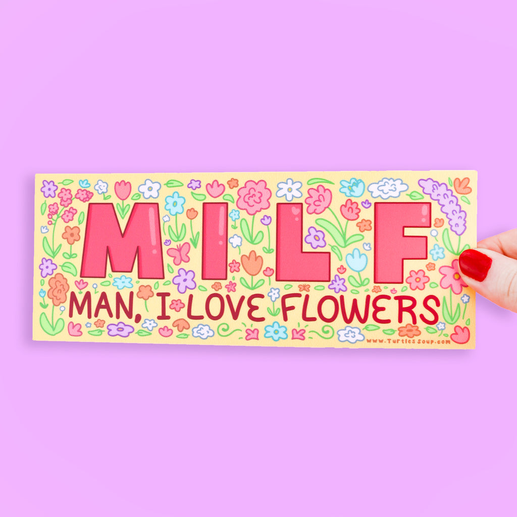 MILF Flower Sticker
