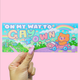 On My Way to Gay Town Queer Bear Bumper Sticker