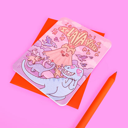 I Lava You So Much Valentine's Day Love Card