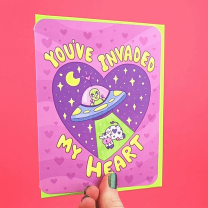 You've Invaded My Heart Valentine's Day Card