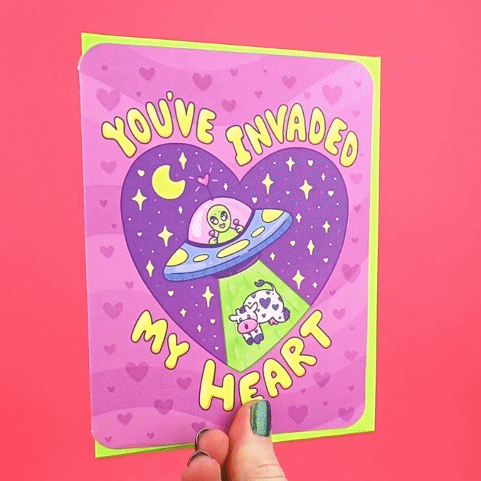 You've Invaded My Heart Valentine's Day Card