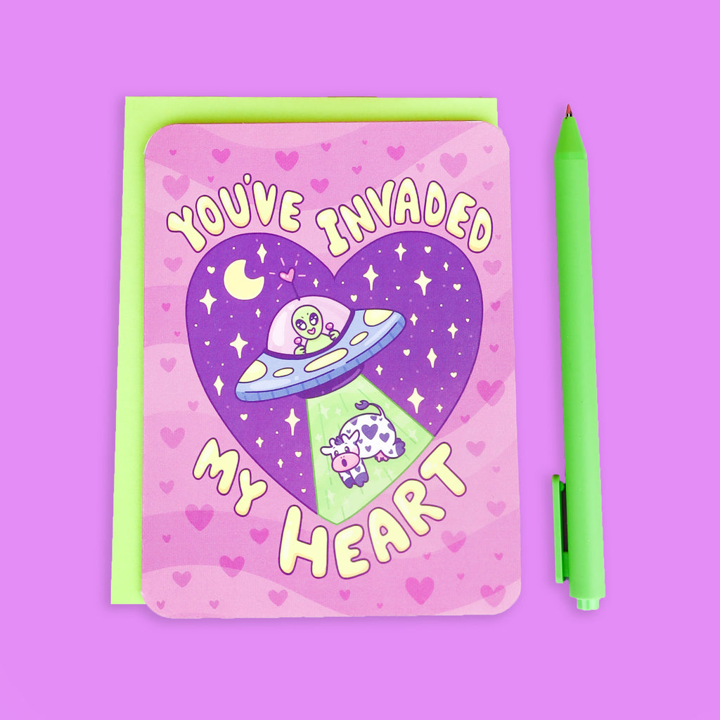 You've Invaded My Heart Valentine's Day Card