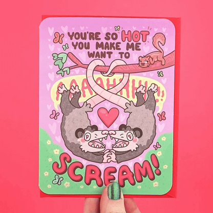 You're So Hot Opossum Funny Valentine's Day Card