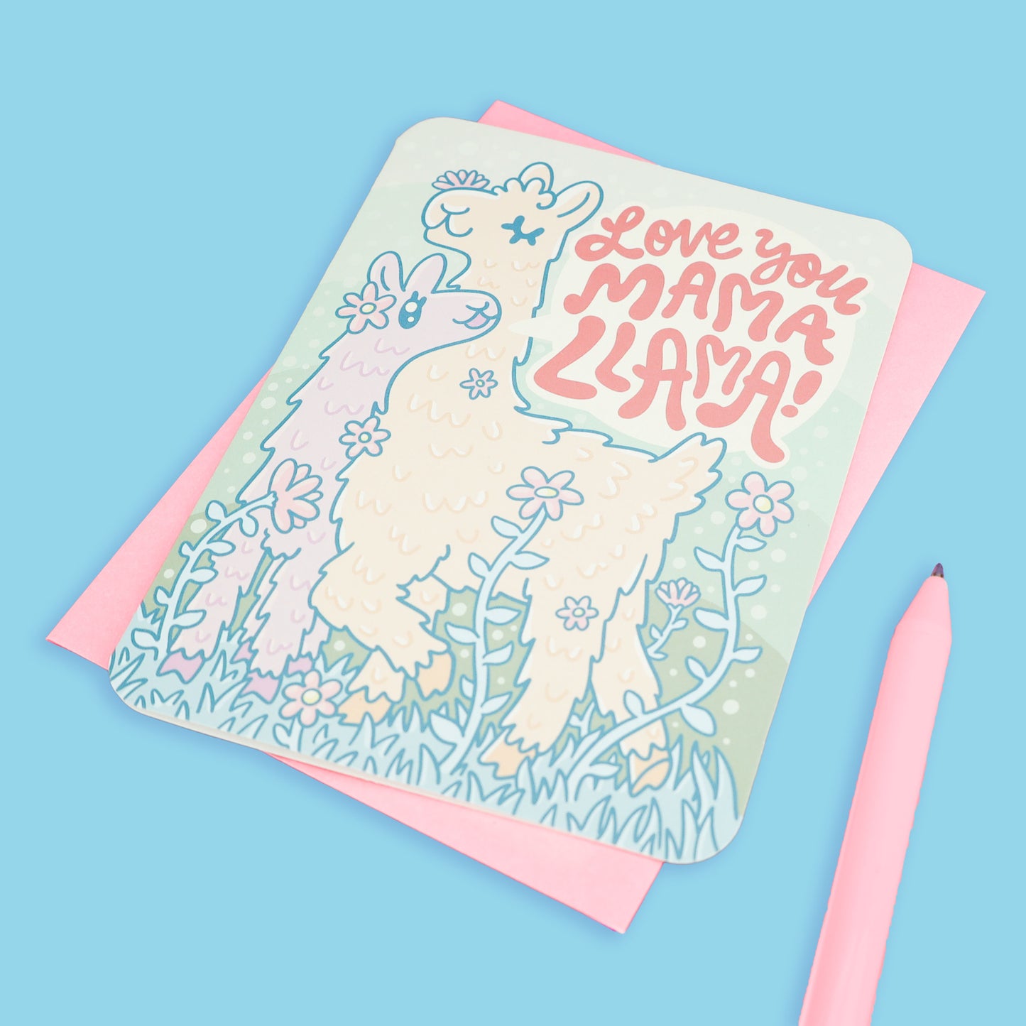 Love You Momma Llama Mother's Day Card