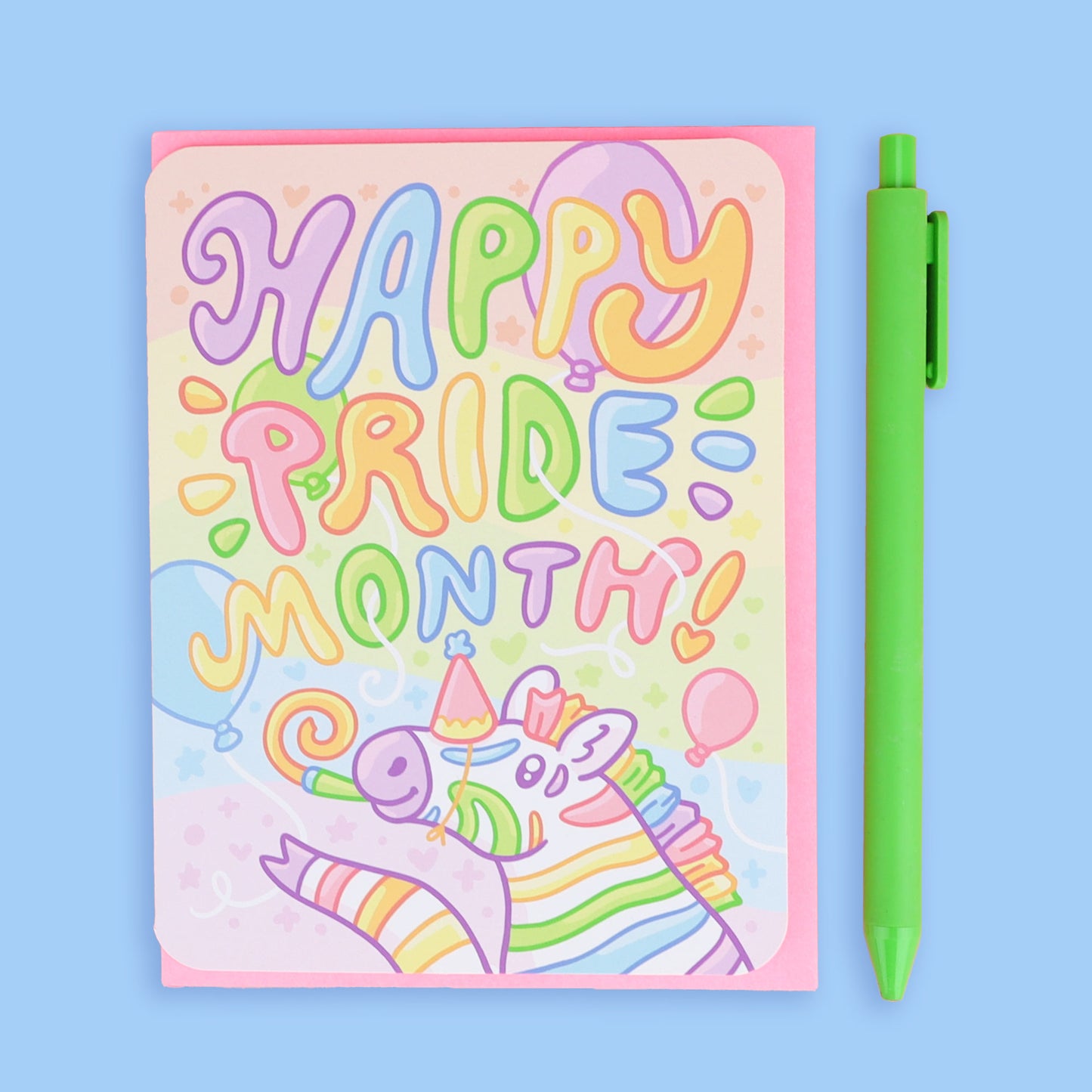 Happy Pride Month Zebra Pride Month Card