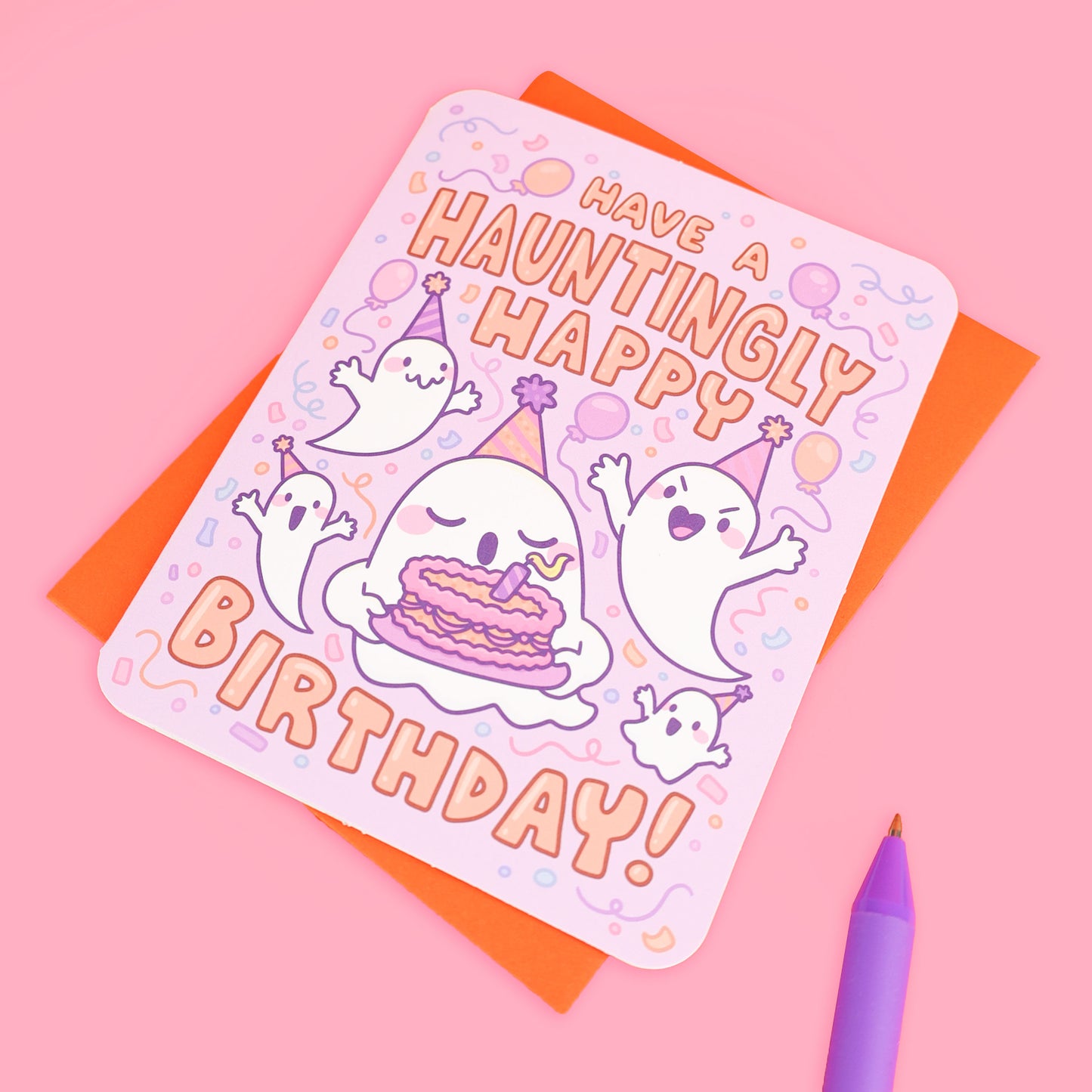 Hauntingly Happy Birthday Halloween Greeting Card