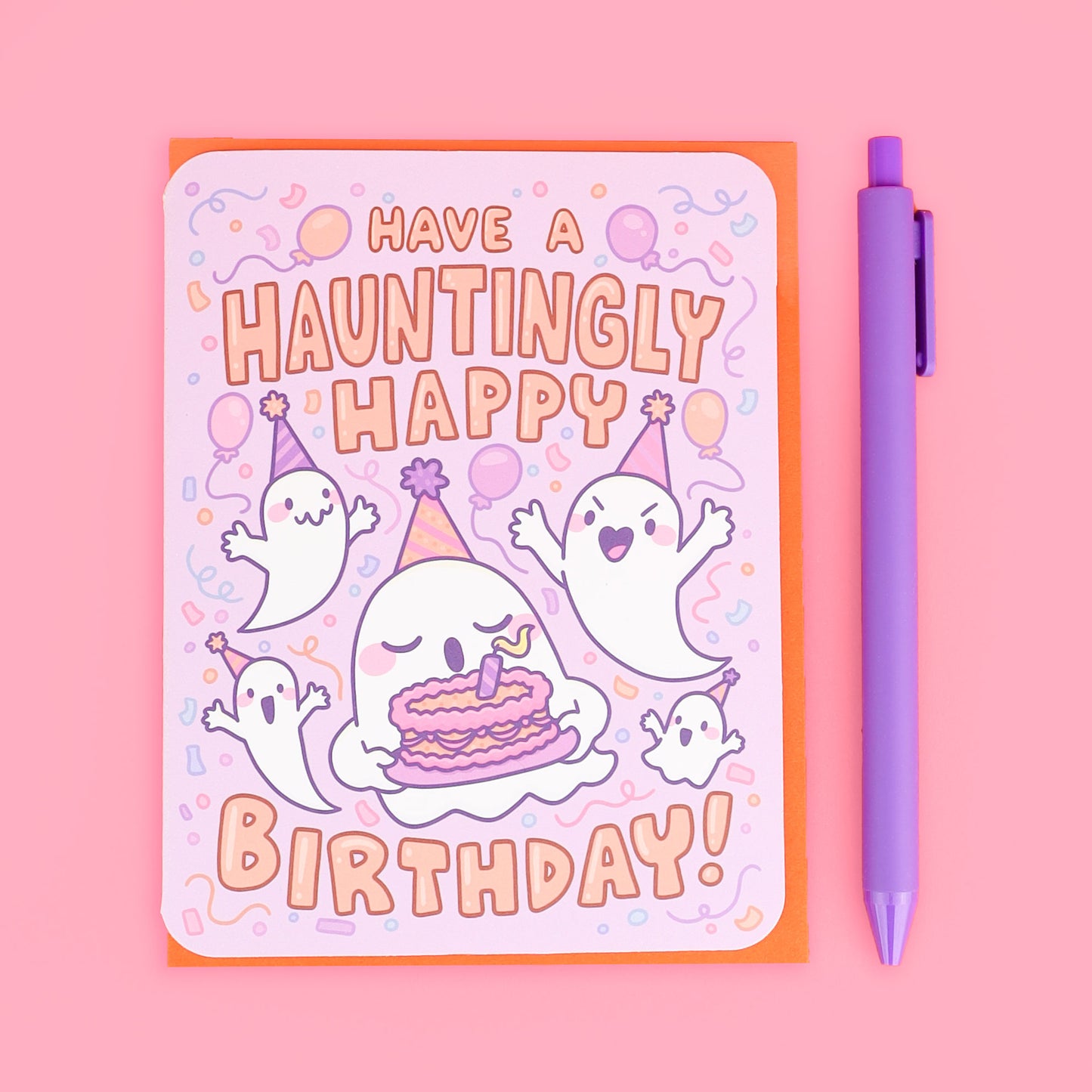 Hauntingly Happy Birthday Halloween Greeting Card