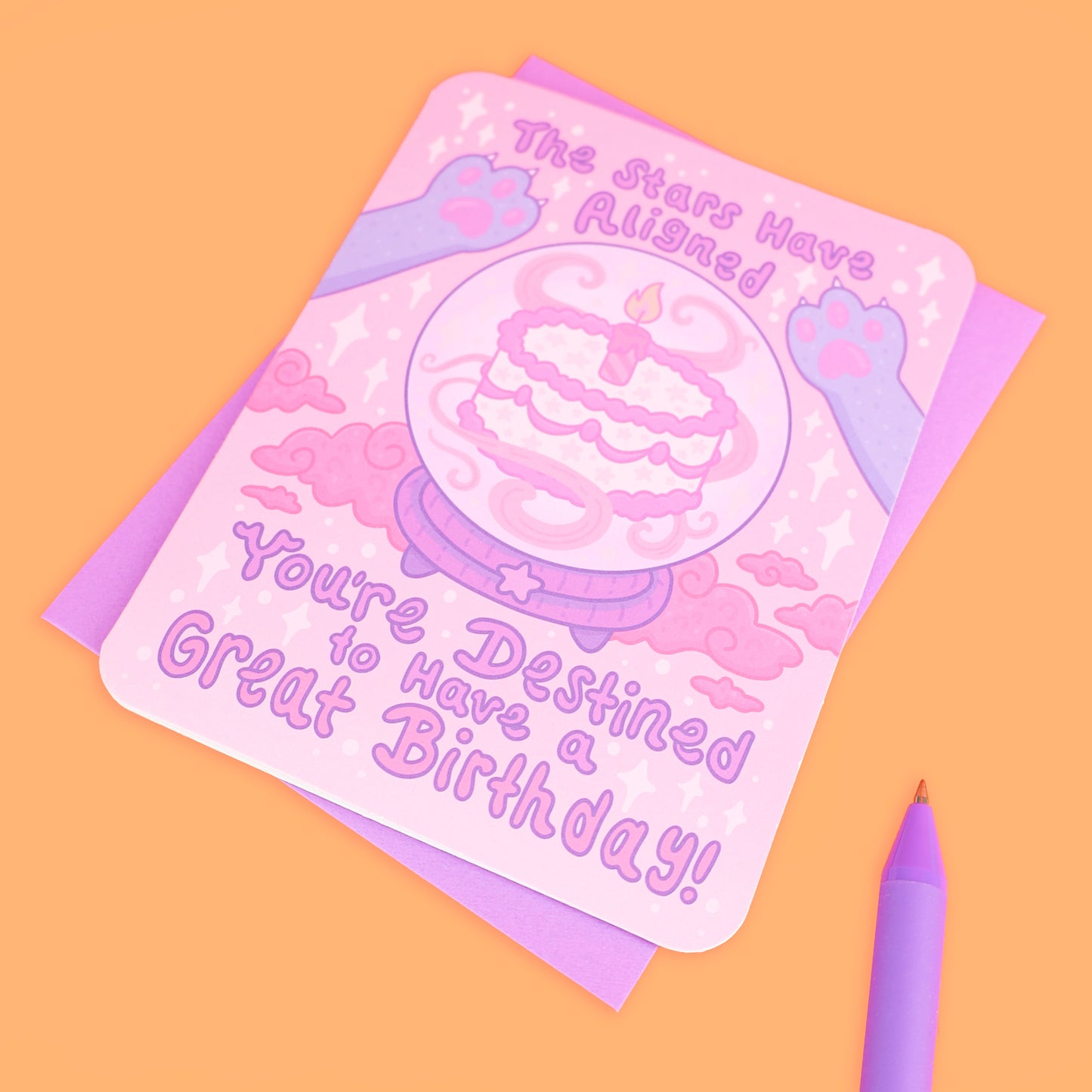 Stars Have Aligned Birthday Halloween Greeting Card