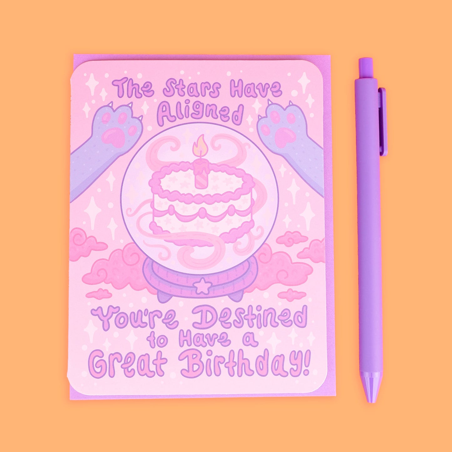 Stars Have Aligned Birthday Halloween Greeting Card