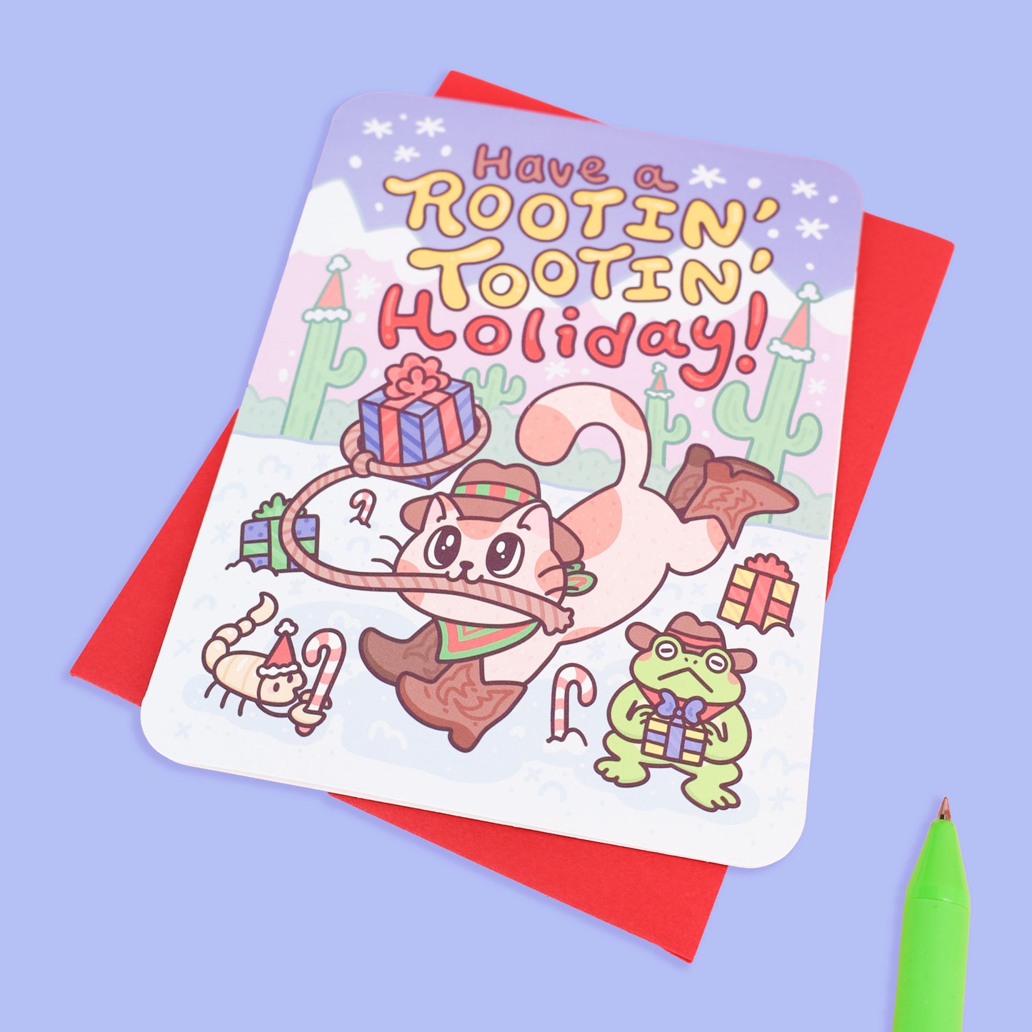 Rootin’ Tootin’ Holiday Christmas Card