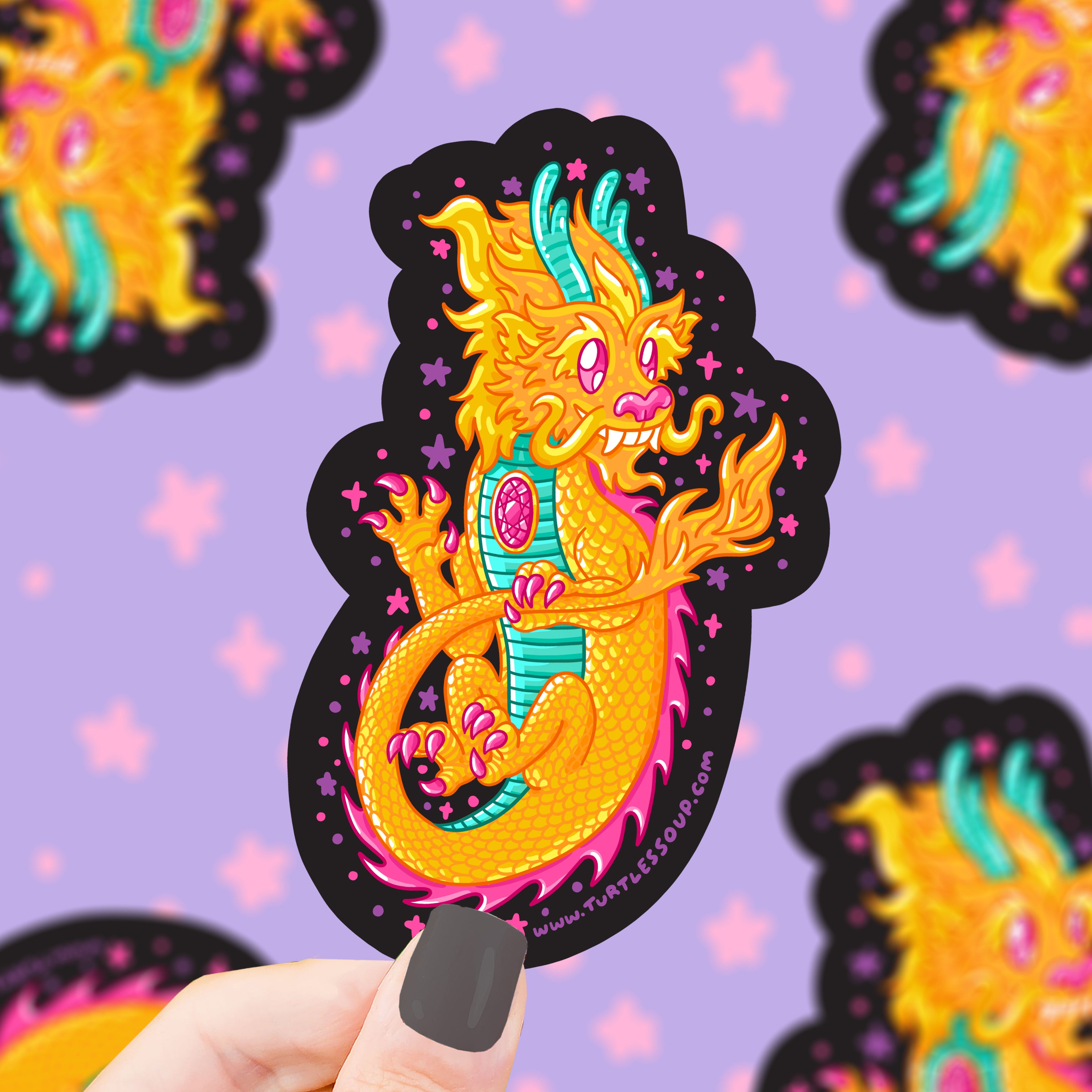 Sticker Legendary Legendary Dragon Holographic Vinyl Sticker – Turtle's Soup