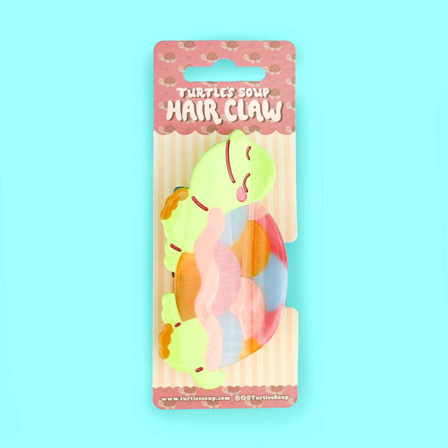 Colorful Turtle Hair Claw