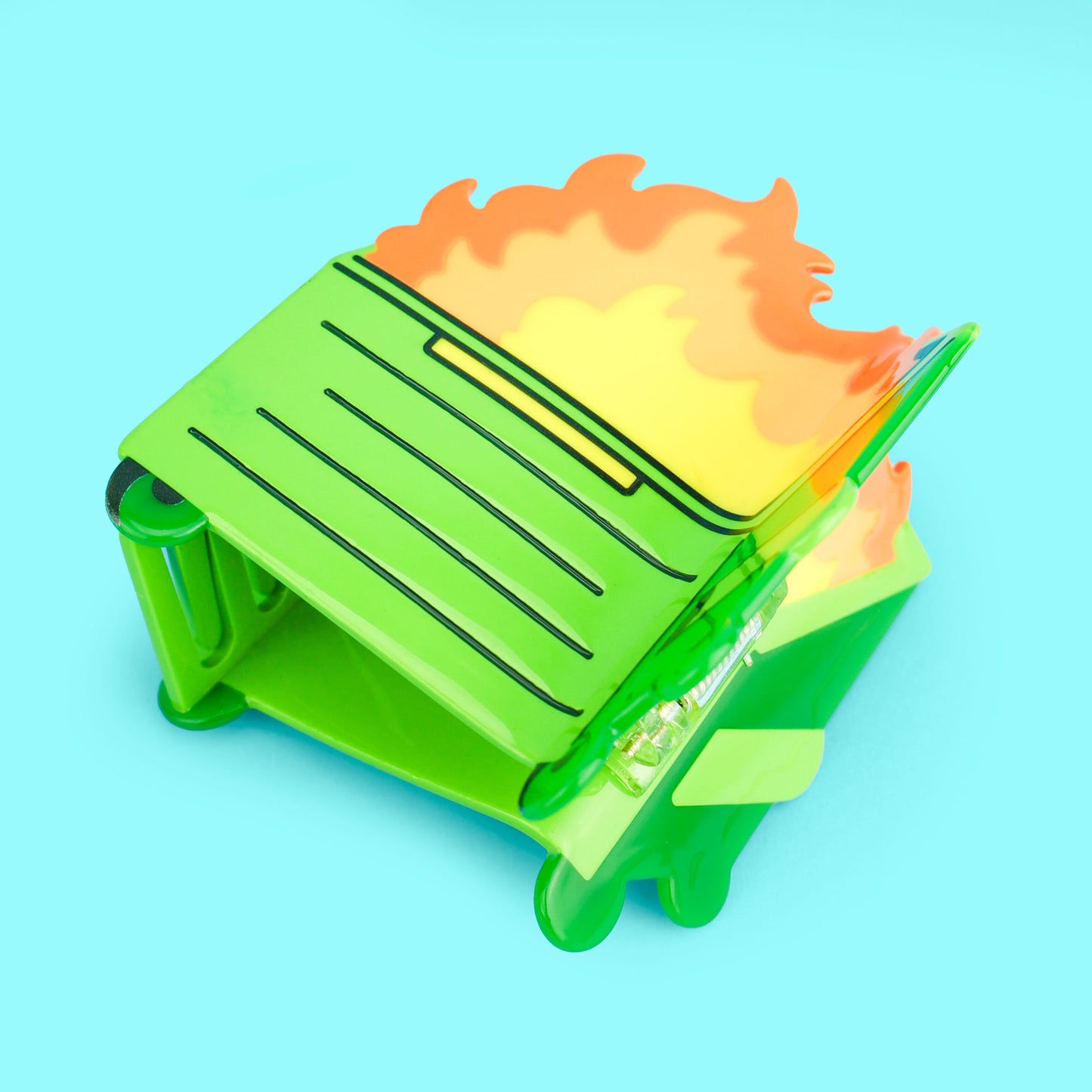 Dumpster Fire Hair Claw