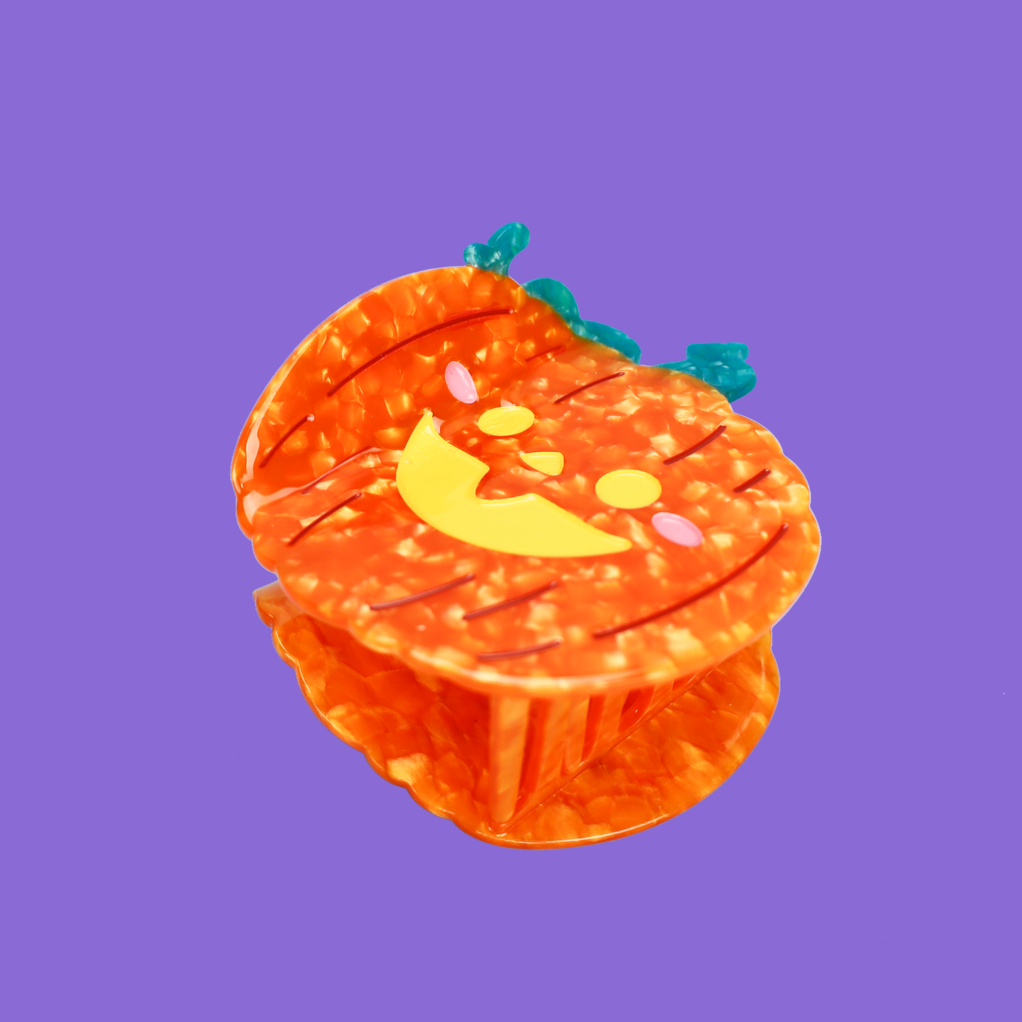 Jack-o-Lantern Cute Halloween Pumpkin Hair Claw
