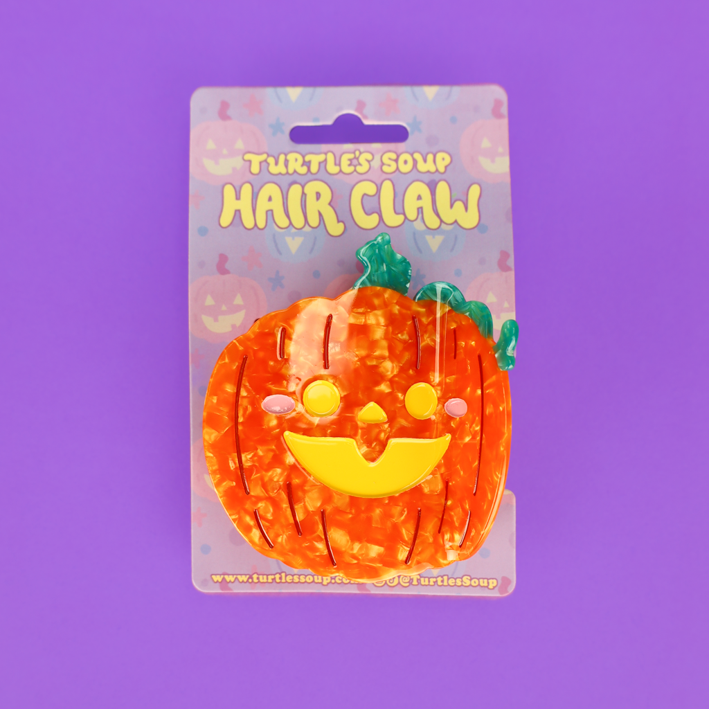 Jack-o-Lantern Cute Halloween Pumpkin Hair Claw