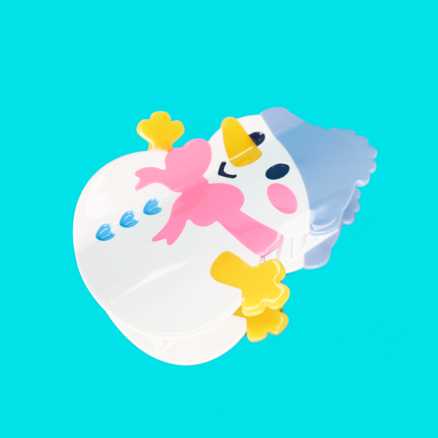 Cute Snowman Holiday Winter Hair Claw