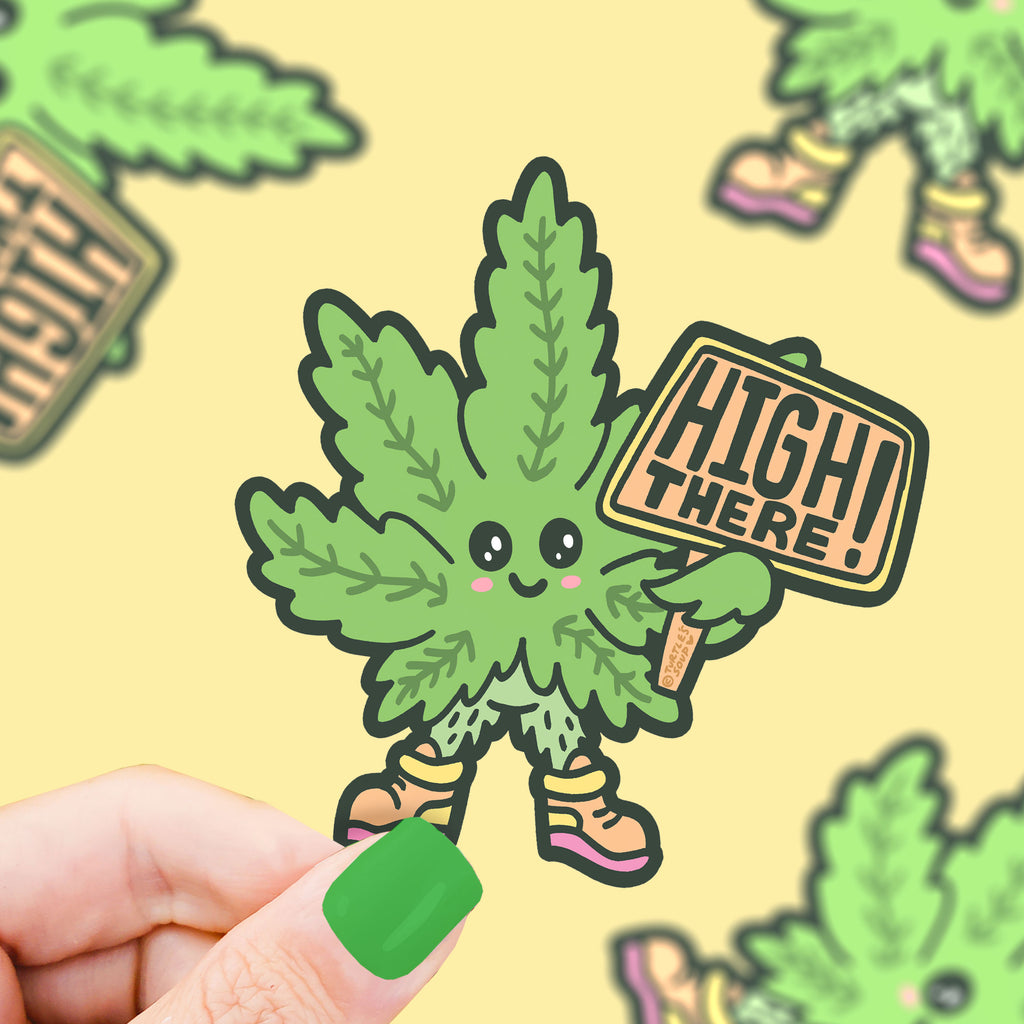 High-There-Marijuana-Weed-Vinyl-Sticker-by-Turtles-Soup