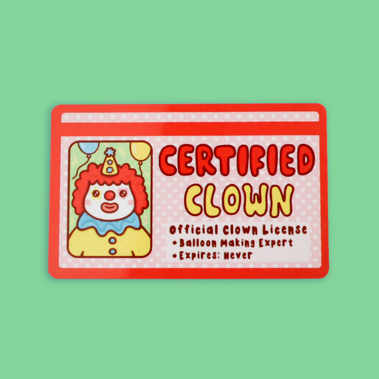 Certified Clown Fake Drivers License